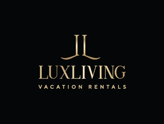 LuxLiving Vacation Rentals logo design by Roma