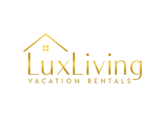 LuxLiving Vacation Rentals logo design by Optimus