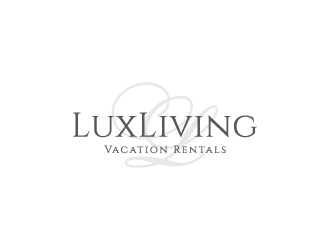 LuxLiving Vacation Rentals logo design by zakdesign700