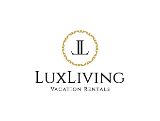 LuxLiving Vacation Rentals logo design by zakdesign700