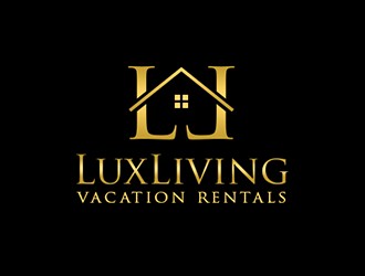 LuxLiving Vacation Rentals logo design by Optimus