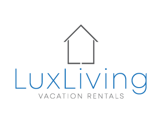 LuxLiving Vacation Rentals logo design by Ultimatum