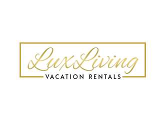 LuxLiving Vacation Rentals logo design by Optimus