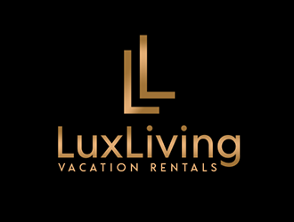 LuxLiving Vacation Rentals logo design by Optimus