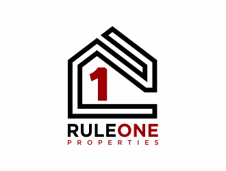 Rule One Properties logo design by Mahrein