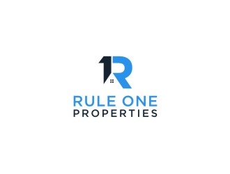 Rule One Properties logo design by bombers