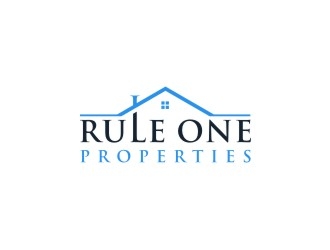 Rule One Properties logo design by bombers