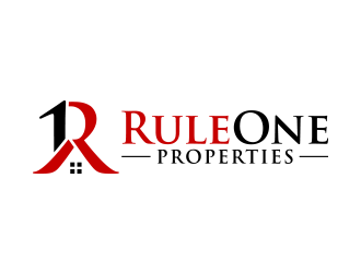 Rule One Properties logo design by lexipej