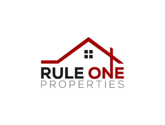 Rule One Properties logo design by aryamaity