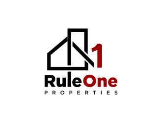 Rule One Properties logo design by Mahrein