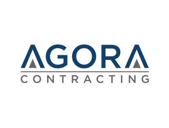 Agora Contracting logo design by puthreeone