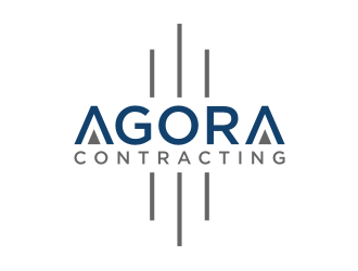 Agora Contracting logo design by puthreeone