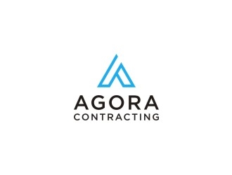 Agora Contracting logo design by bombers