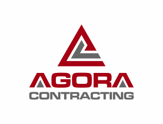 Agora Contracting logo design by InitialD