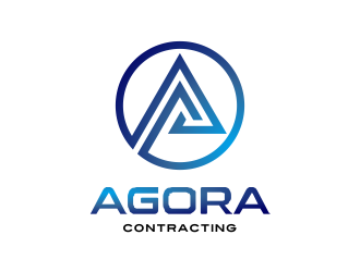 Agora Contracting logo design by AisRafa