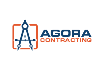 Agora Contracting logo design by BeDesign