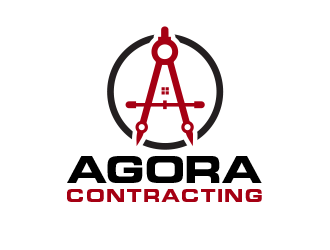 Agora Contracting logo design by BeDesign