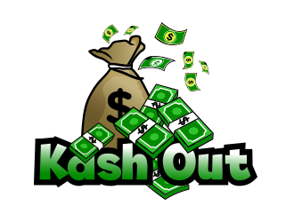 Kash out  logo design by keylogo