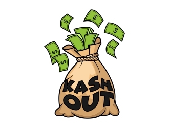 Kash out  logo design by rizuki