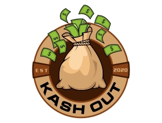 Kash out  logo design by rizuki