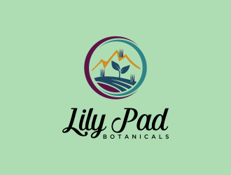 Lily Pad Botanicals logo design by Mahrein