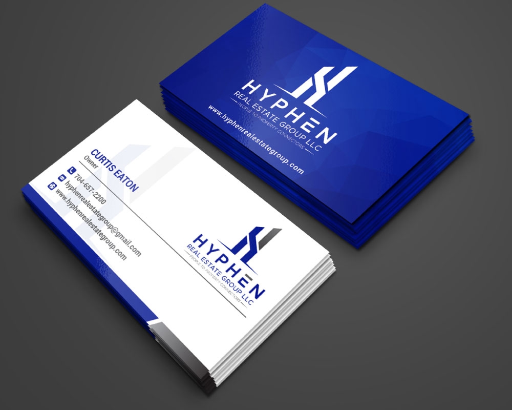 Hyphen Real Estate Group LLC logo design by Boomstudioz