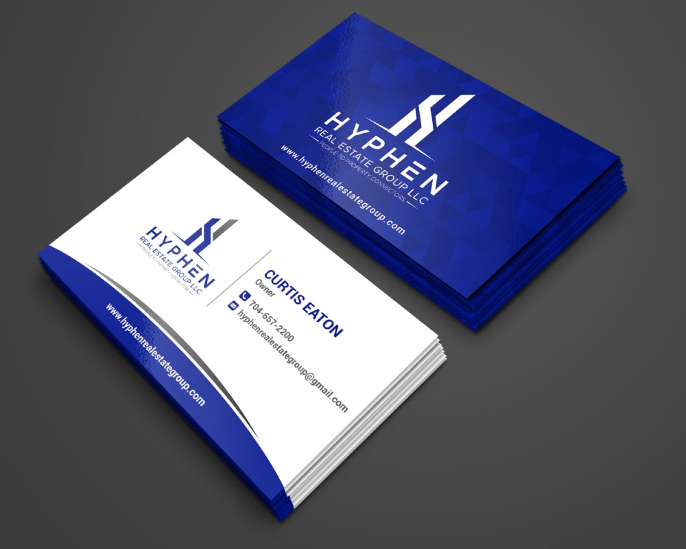 Hyphen Real Estate Group LLC logo design by Boomstudioz