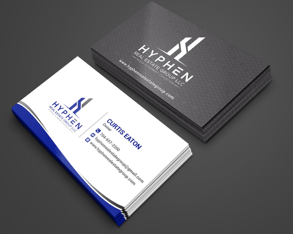 Hyphen Real Estate Group LLC logo design by Boomstudioz