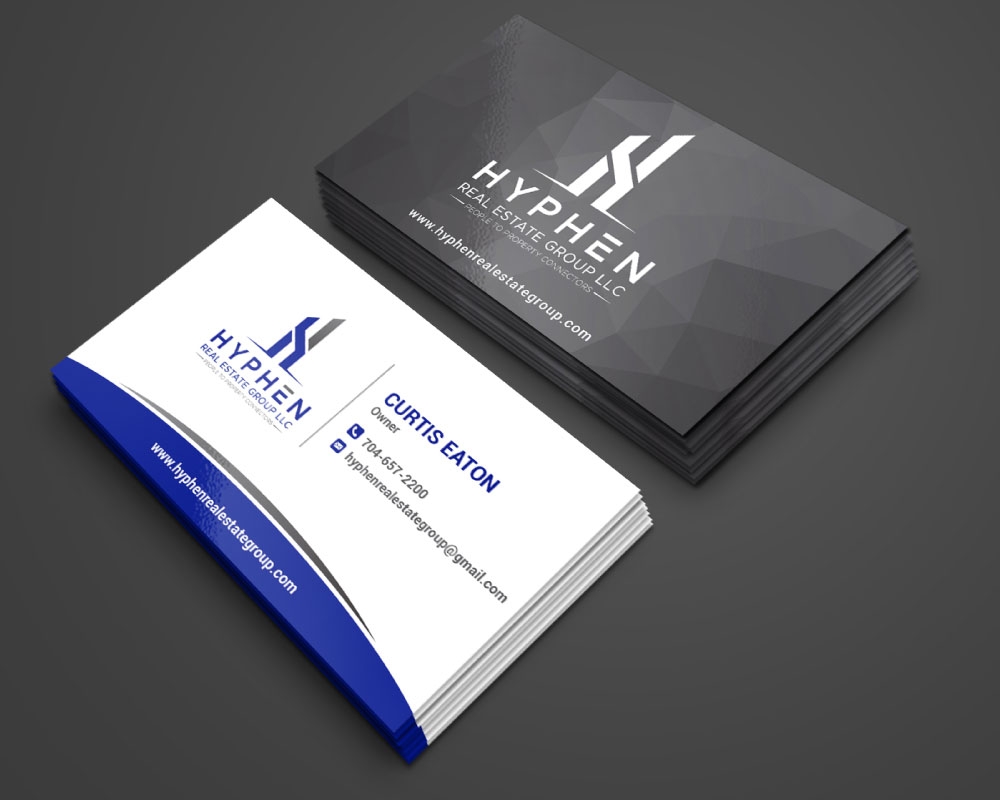 Hyphen Real Estate Group LLC logo design by Boomstudioz