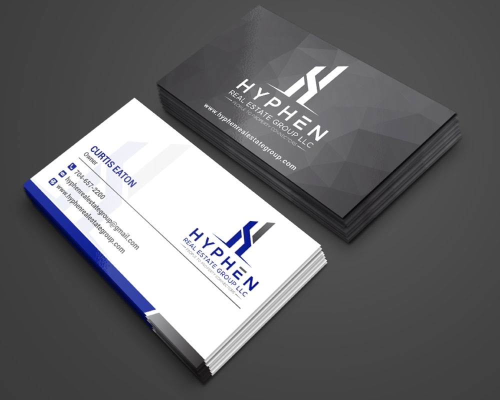 Hyphen Real Estate Group LLC logo design by Boomstudioz