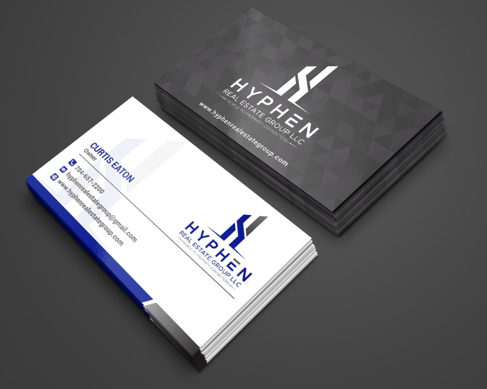 Hyphen Real Estate Group LLC logo design by Boomstudioz