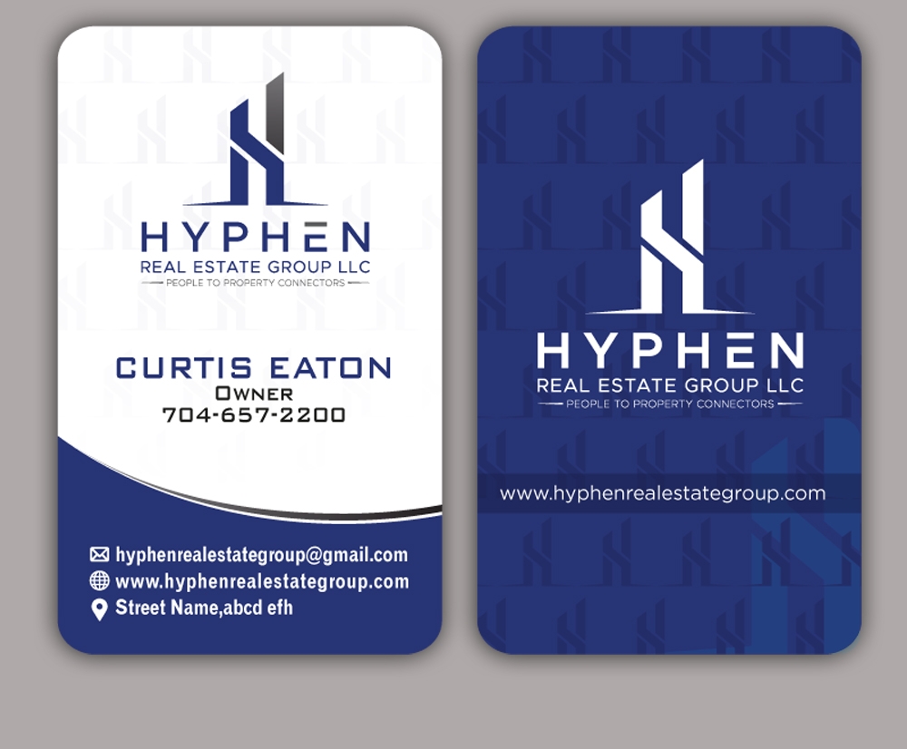 Hyphen Real Estate Group LLC logo design by PANTONE