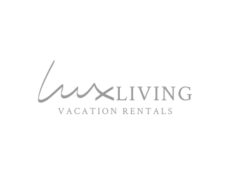 LuxLiving Vacation Rentals logo design by falah 7097