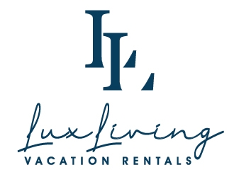 LuxLiving Vacation Rentals logo design by PMG