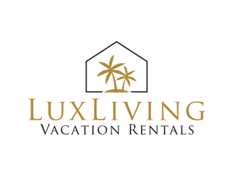 LuxLiving Vacation Rentals logo design by yippiyproject