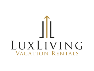 LuxLiving Vacation Rentals logo design by yippiyproject