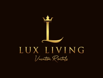 LuxLiving Vacation Rentals logo design by sanu