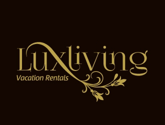 LuxLiving Vacation Rentals logo design by sanu