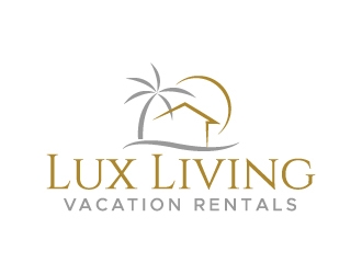 LuxLiving Vacation Rentals logo design by jaize