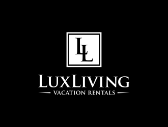 LuxLiving Vacation Rentals logo design by Lavina