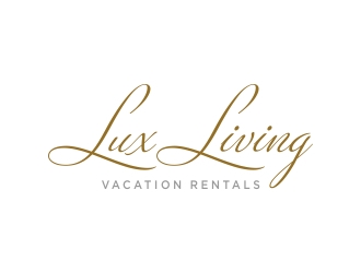 LuxLiving Vacation Rentals logo design by excelentlogo