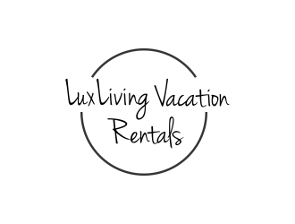 LuxLiving Vacation Rentals logo design by graphicstar