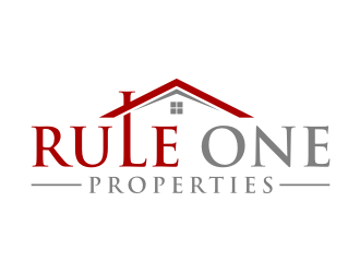 Rule One Properties logo design by puthreeone