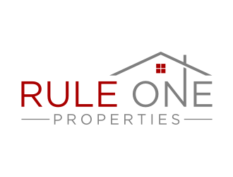 Rule One Properties logo design by puthreeone