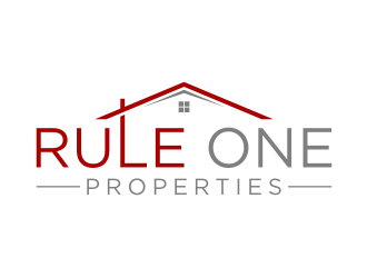 Rule One Properties logo design by puthreeone