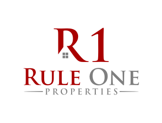 Rule One Properties logo design by puthreeone