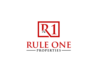 Rule One Properties logo design by alby