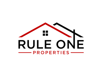 Rule One Properties logo design by alby