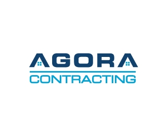 Agora Contracting logo design by gateout