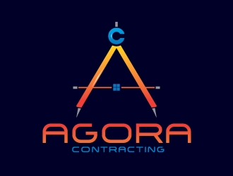 Agora Contracting logo design by sanu